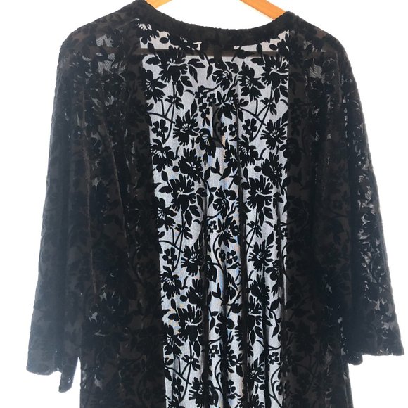 EXPRESS - Shear Black Cardigan - Picture 5 of 8